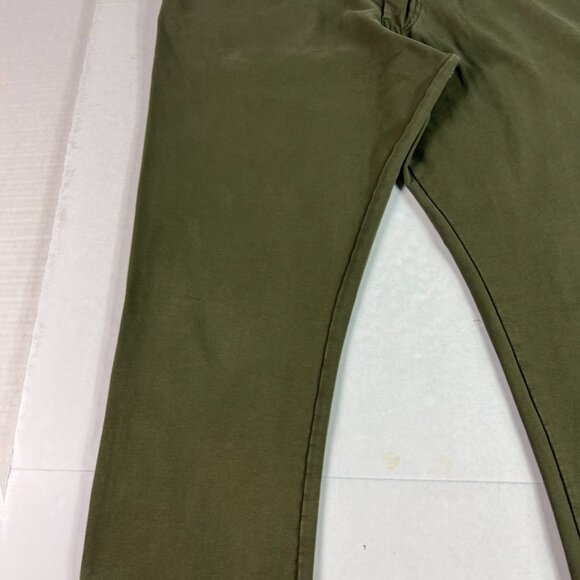 Swet Tailor Pants Men's 33x30* Slim Straight Green Stretch Chinos Tag 32x32 - Picture 4 of 16